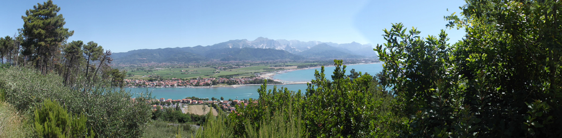 Panorama depuis les collines de Montemarcello, juillet 2016. Cliché Sophie Clairet